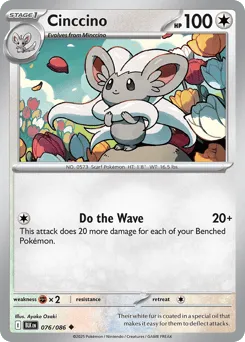 Cinccino 076/086 Normal Black Bolt