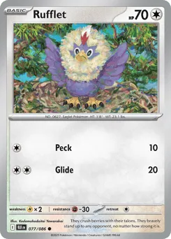 Rufflet 077/086 Normal Black Bolt