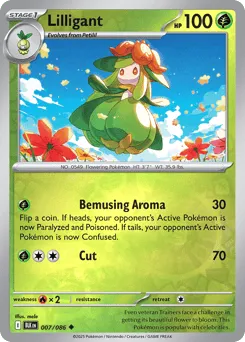 Lilligant 007/086 Reverse Holo Black Bolt