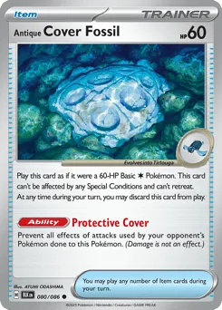 Antique Cover Fossil 080/086 Black Bolt