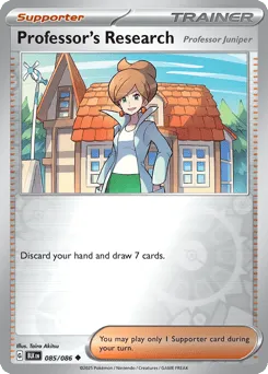 Professor's Research 085/086 Reverse Holo Black Bolt