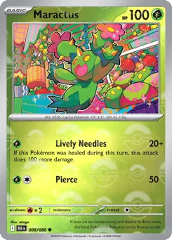 Maractus 008/086 Poké Ball Black Bolt