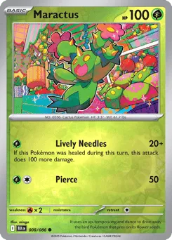 Maractus 008/086 Reverse Holo Black Bolt