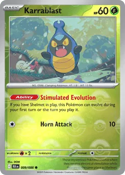 Karrablast 009/086 Poké Ball Black Bolt